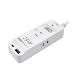 【安全達人C-08P25L】1開3插2P 25W USB超級閃充延長線