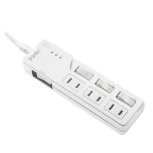 【安全達人C-61WF】 四開三插 2P 過載警報電源延長線